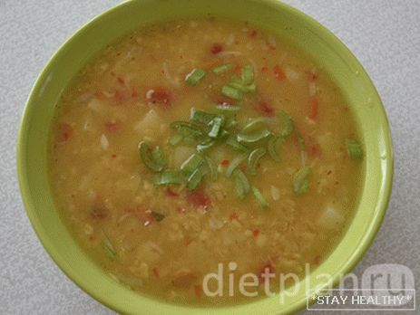 Турецкий суп с булгуром и les lentilles