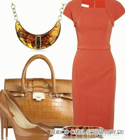 Quoi porter avec une robe orange, фото